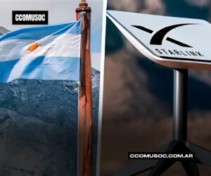 Un cartel de Starlink