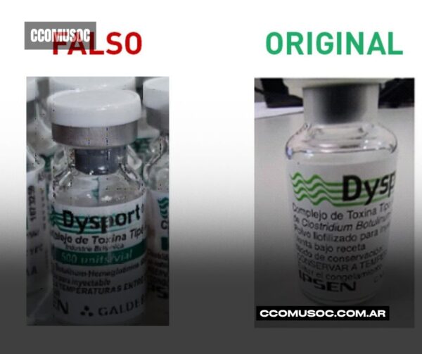 Toxina botulínica falsificada.