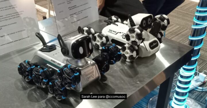 Robots en Ekoparty 2026 por Sarah Lee para CCOMUSOC